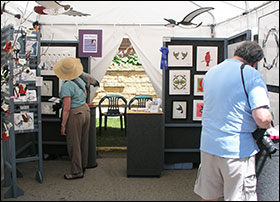 Customers at Spring Green Art Fair