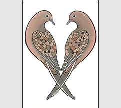 Love Song by Kim Russell | Mourning Doves | NoteCard