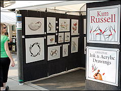 Kim Russell at Agora Art Fair